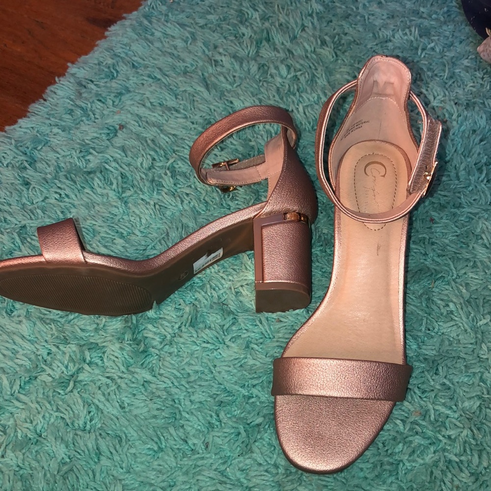 Rose gold heels